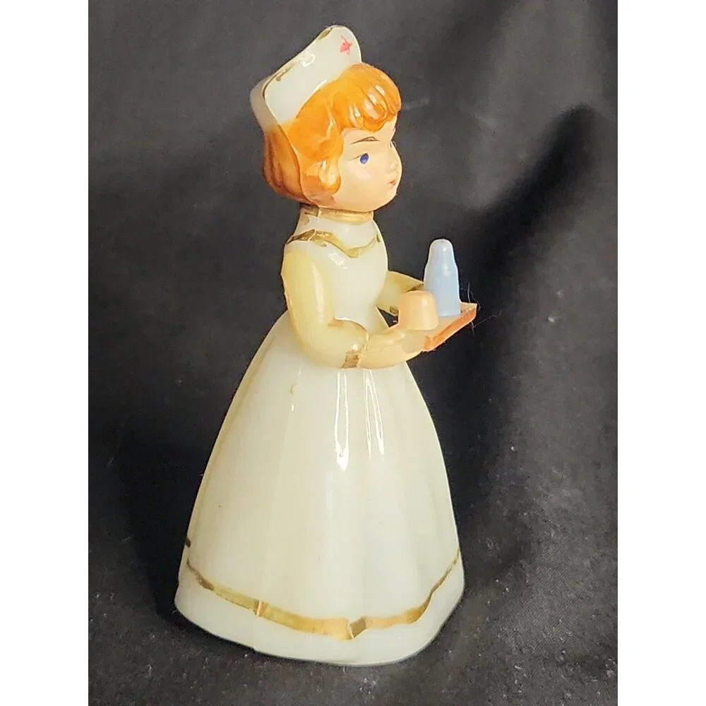 Vintage Wilton Plastic Nurse Moveable Arms Cake Topper Pinning Graduation